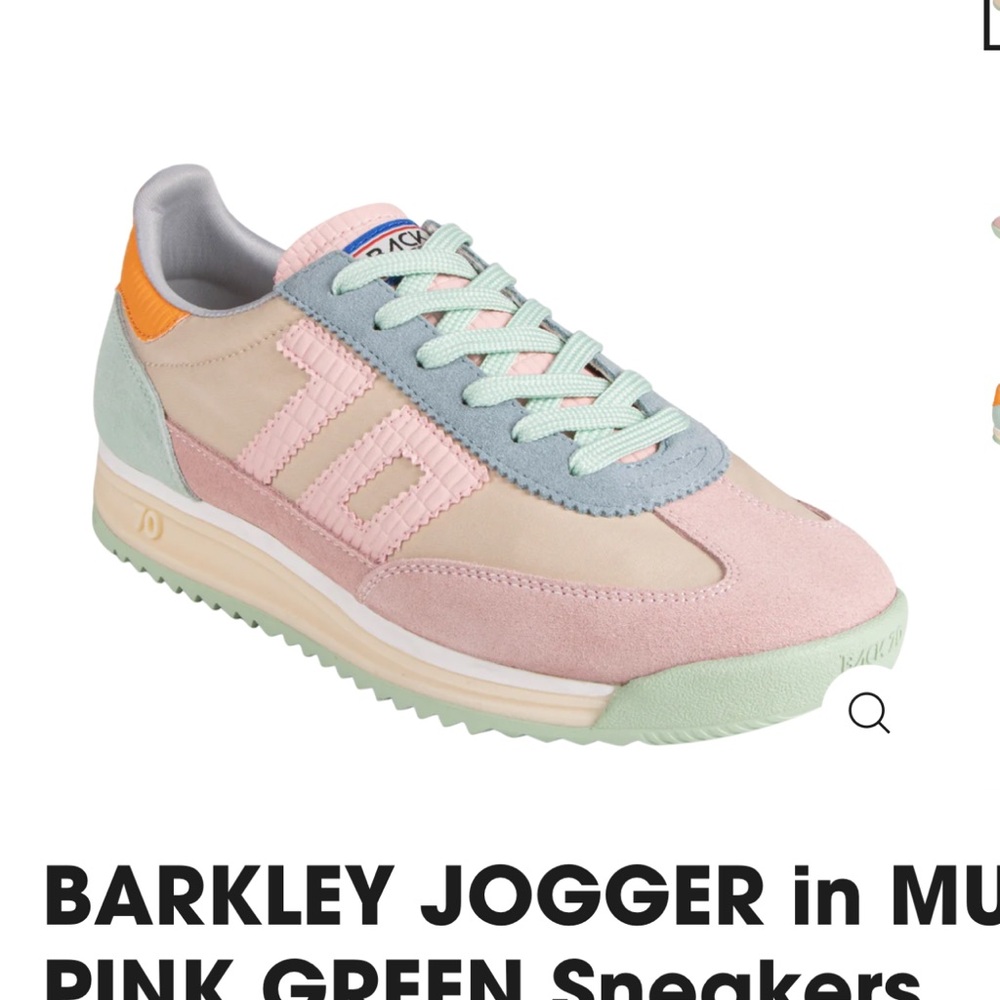 Jogger Pink and Green Sneakers